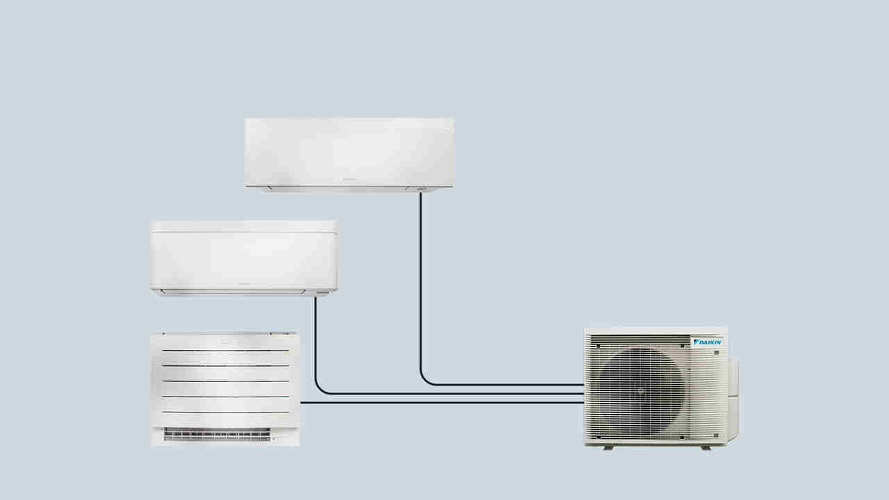 Multi-split systemen: Eén compacte buitenunit, meerdere binnendelen